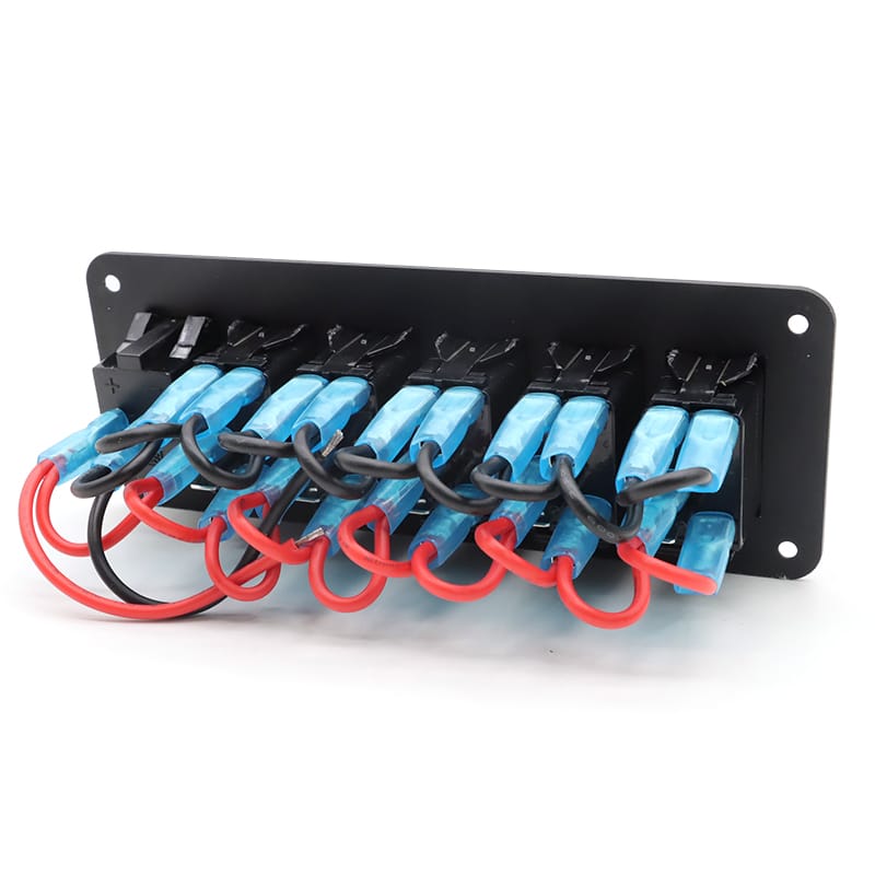 Painel de 5 interruptores com tomada USB 12/24V - Verde image 5