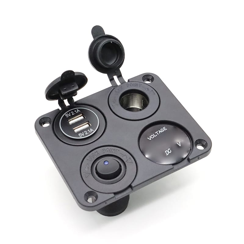 Painel de tomadas personalizado 12V - Azul image 3