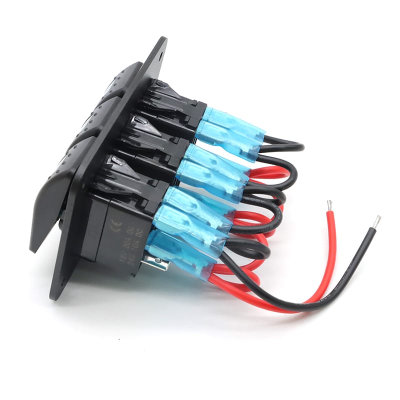 Painel 3 interruptores em metal 12V - Verde image 5