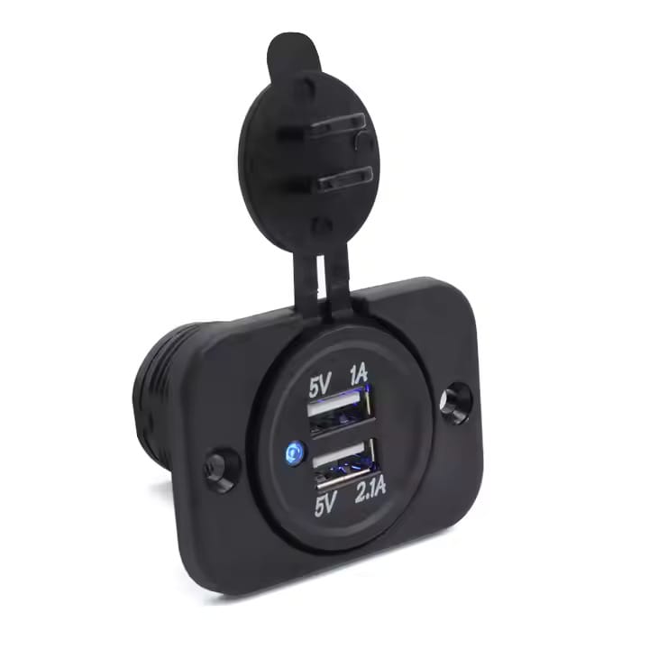 Carregador Rápido em metal - Azul image 1