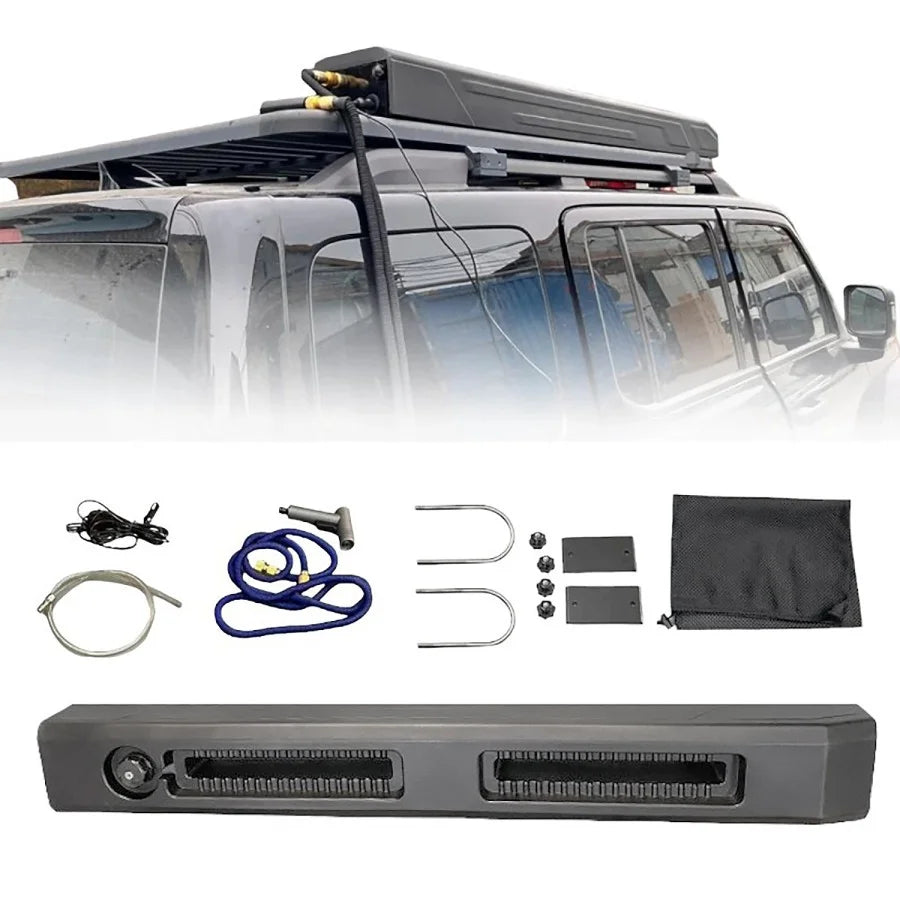 Depósito de água solar com chuveiro de 30L para tejadilho 4x4 image 2