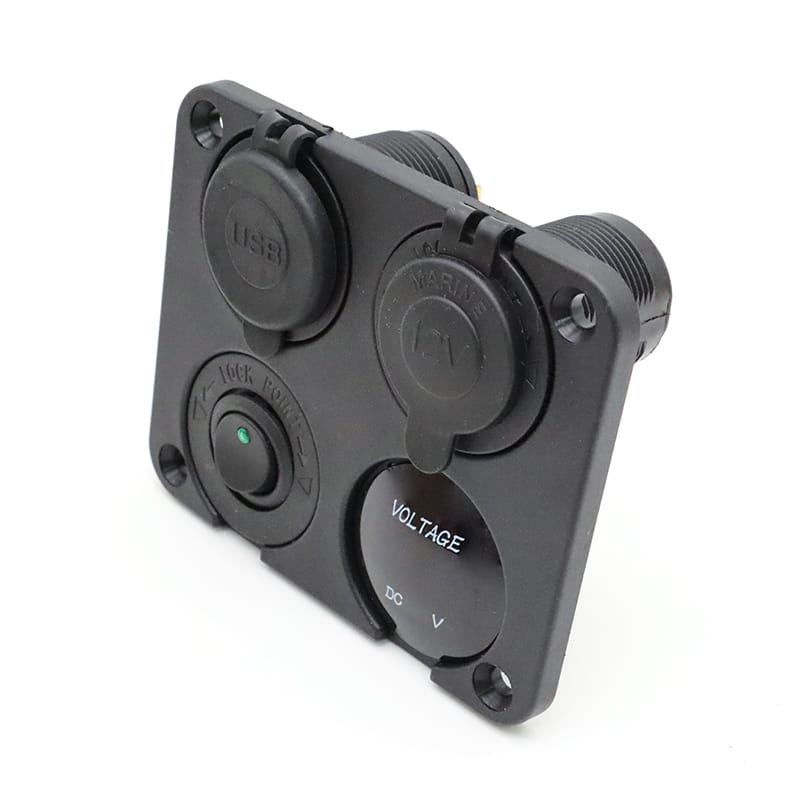 Painel de tomadas personalizado 12V - Verde image 2