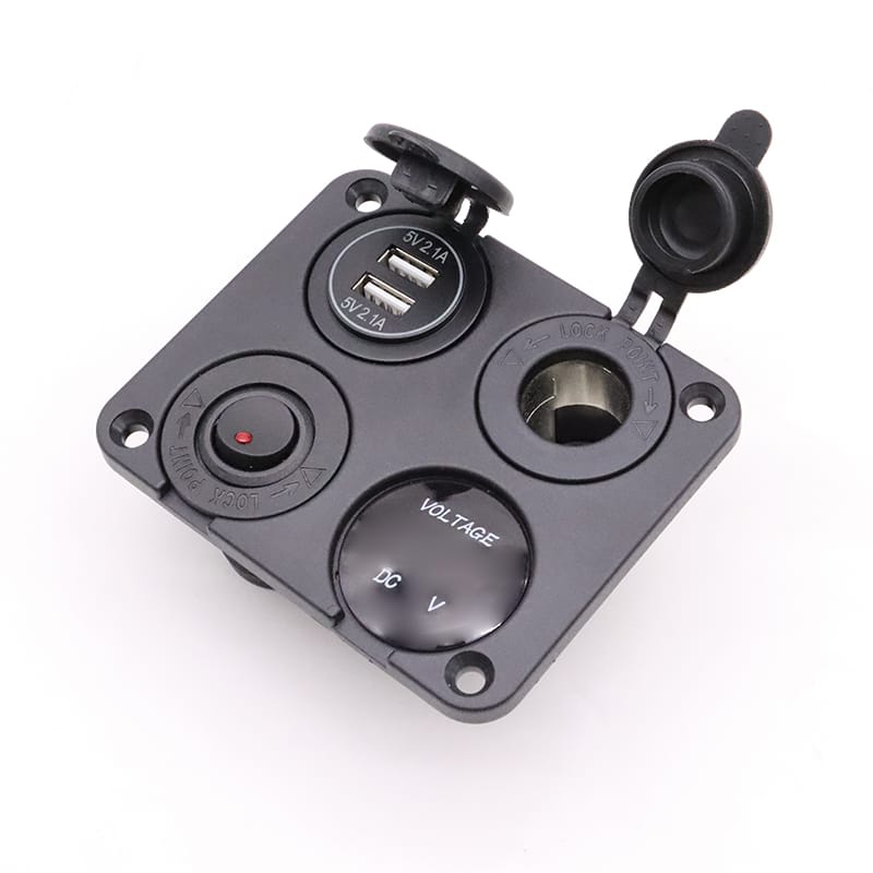 Painel de tomadas personalizado 12V - Vermelho image 0