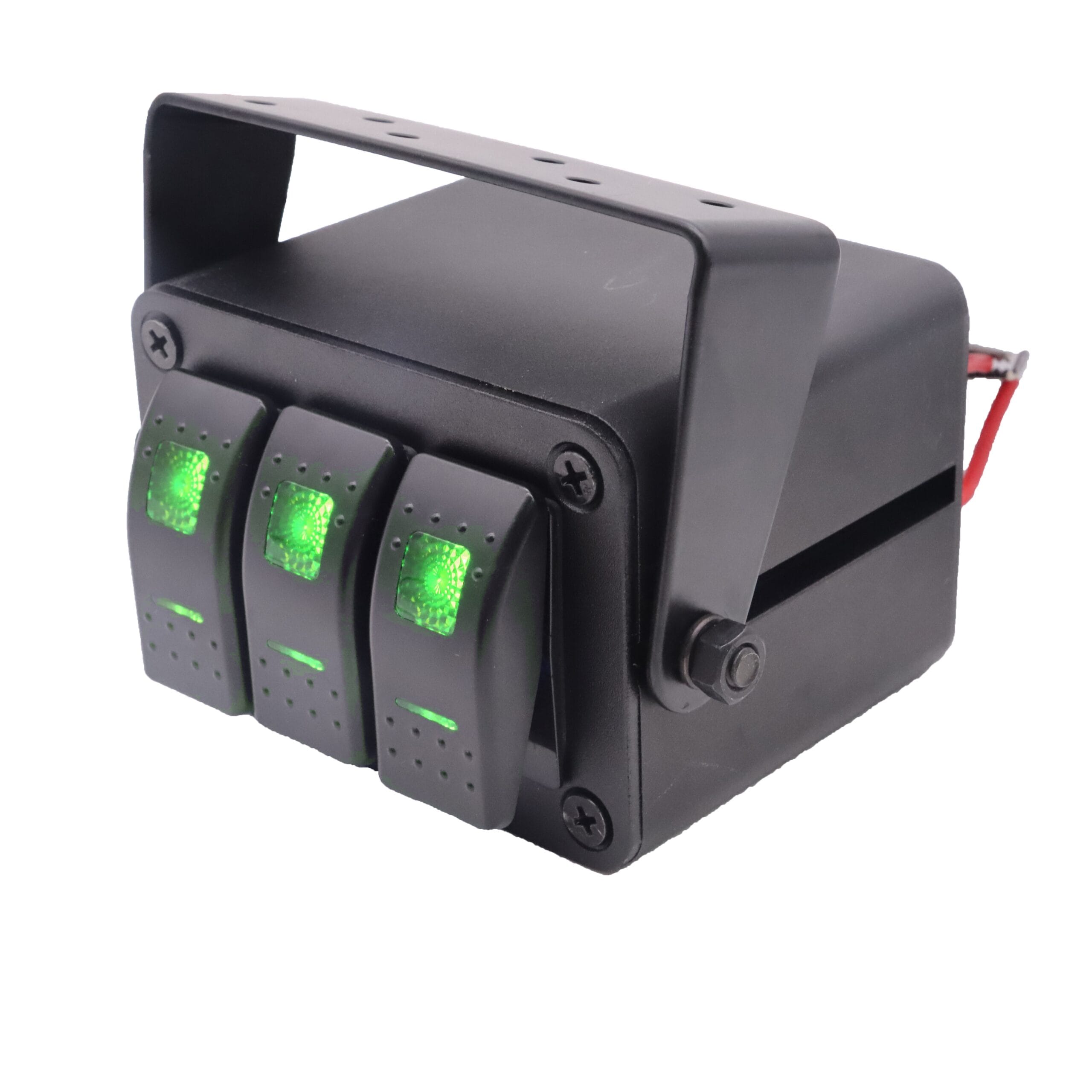 Caixa de 3 interruptores 12/24V - Verde image 4