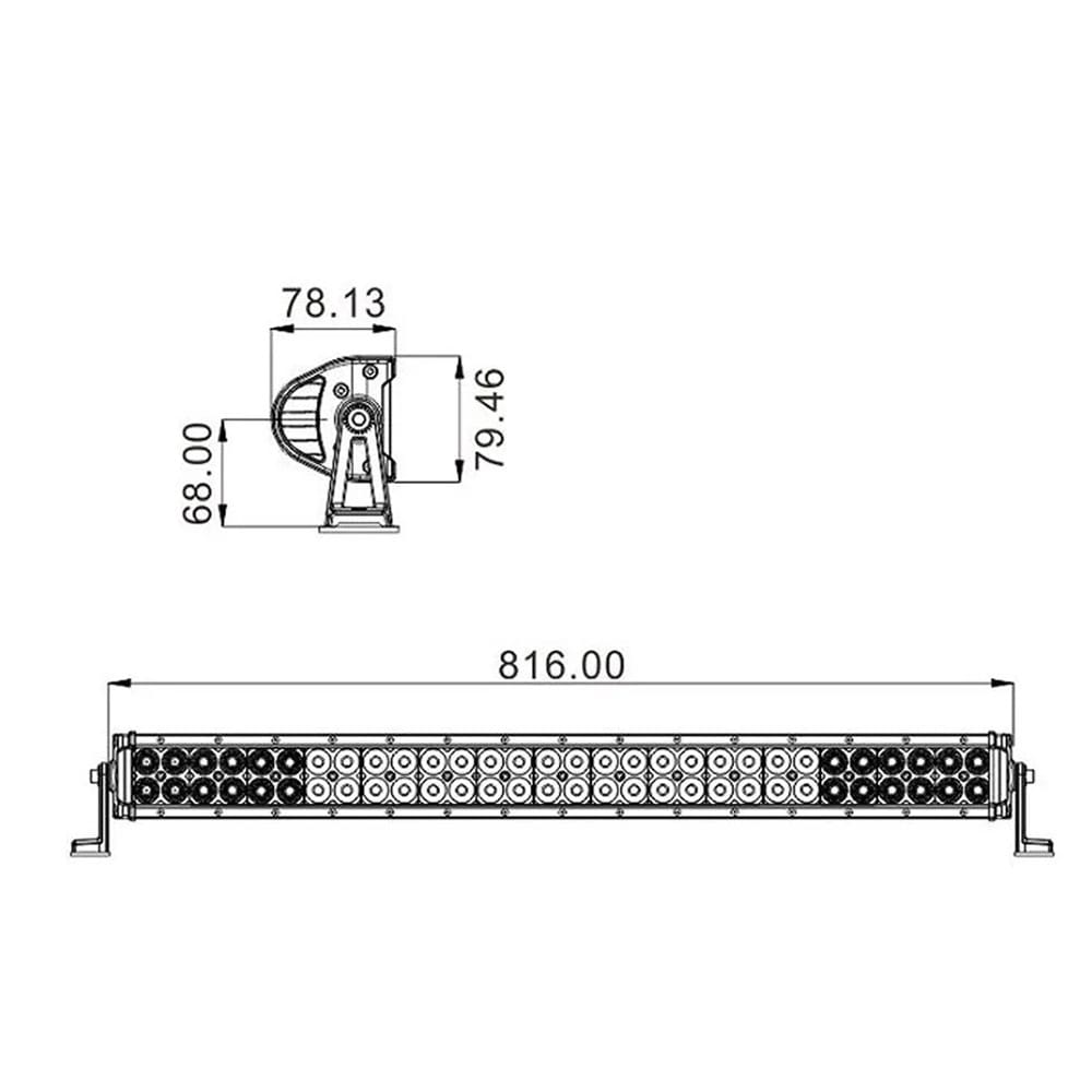 Barra LED CREE 180W Reta 32" image 2