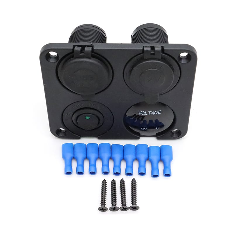 Painel de tomadas personalizado 12V - Verde image 3