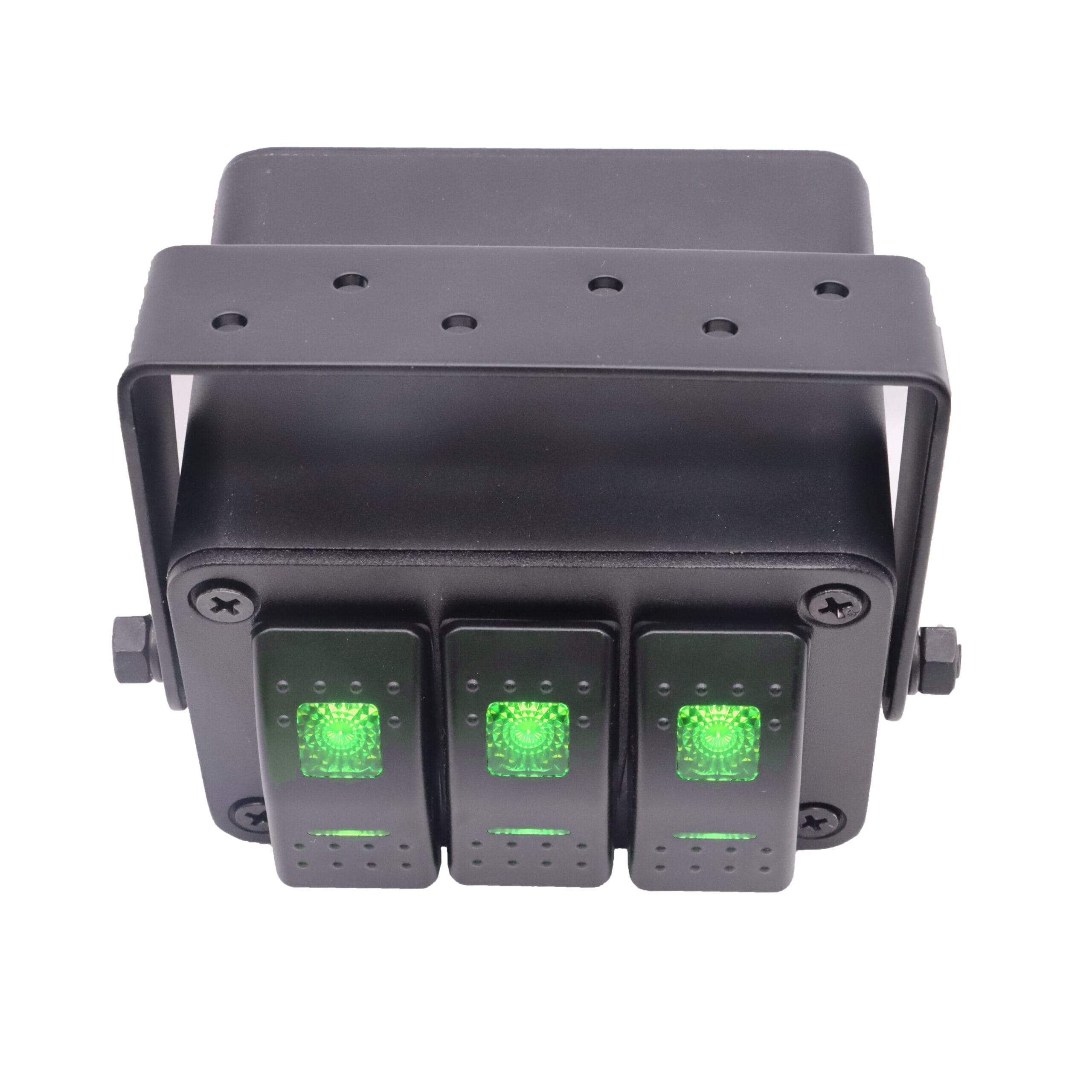 Caixa de 3 interruptores 12/24V - Verde image 3