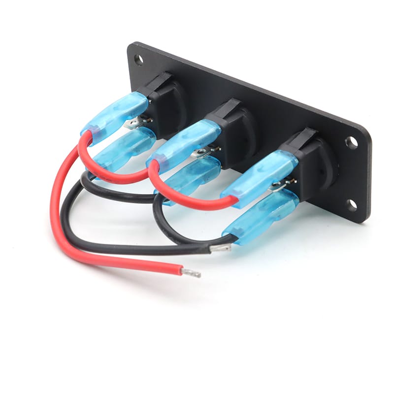 Painel 3 interruptores 12V - Verde image 2