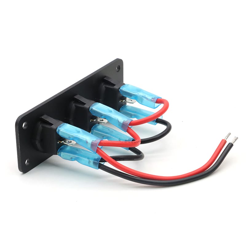 Painel 3 interruptores 12V - Azul image 5