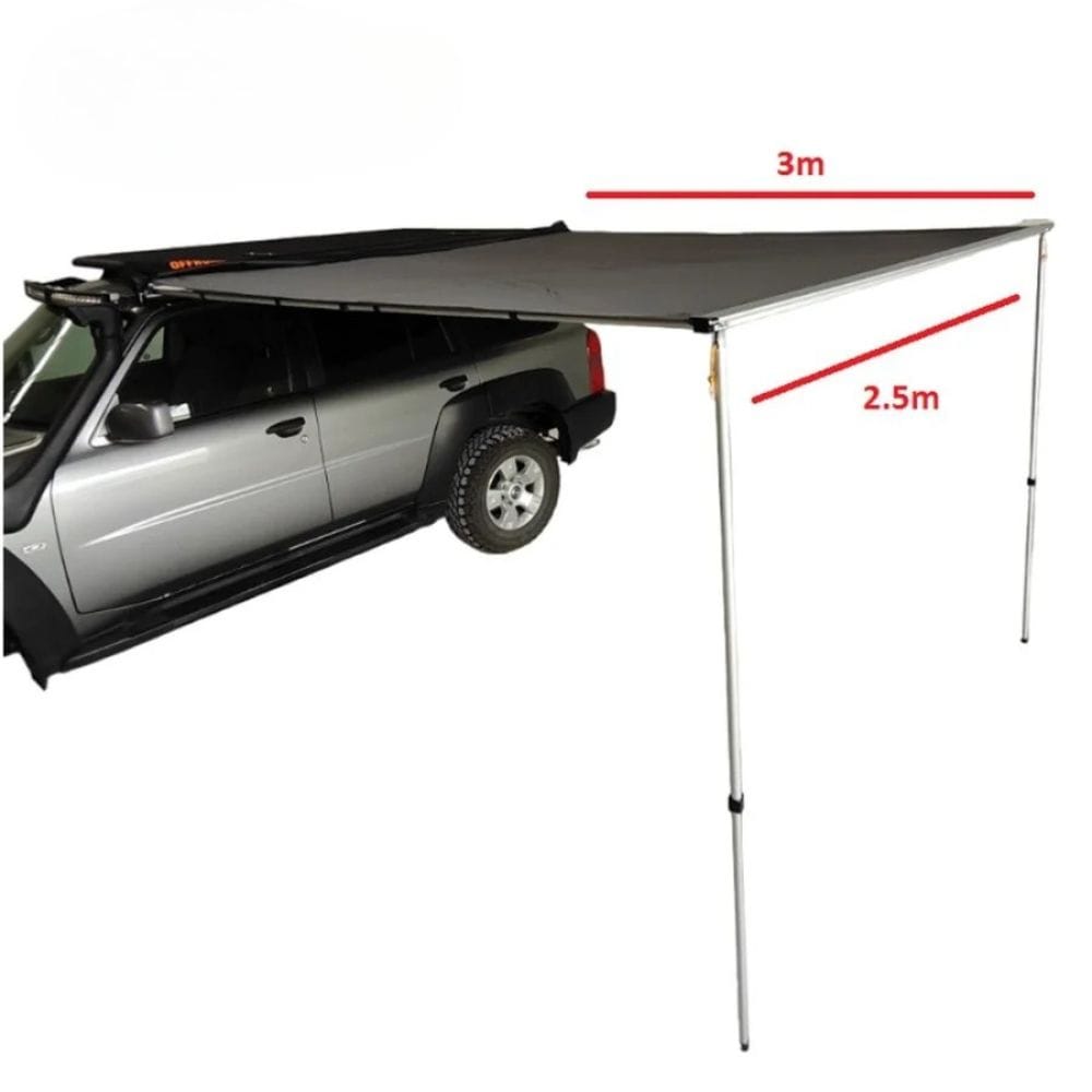 Toldo Lateral Offroad 2,5m x 3m Cinza image 0
