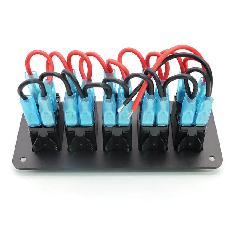 Painel de 5 interruptores 12/24V - Vermelho image 6