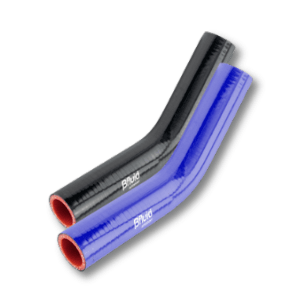 Tubo de Silicone C45º Preto 60MM 150MM image 0