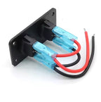 Painel 2 interruptores 12V-24V - Azul image 3