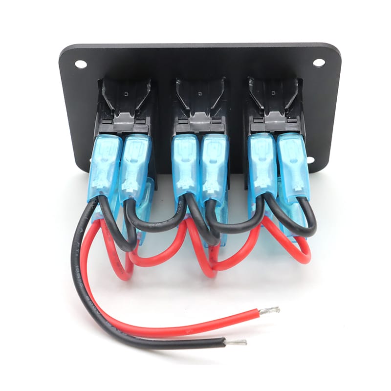 Painel 3 interruptores em metal 12V - Verde image 4