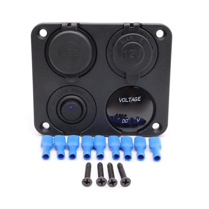 Painel de tomadas personalizado 12V - Azul image 4