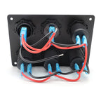 Painel de 5 tomadas e USB 12/24V - Verde image 4