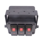 Caixa de 3 interruptores 12/24V - Vermelho image 3