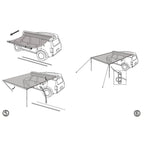 Toldo Lateral Offroad 2mx2,5m Bege image 8