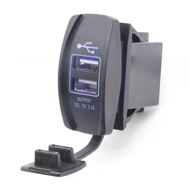 Tomada USB 12/24V Estilo Carling image 0